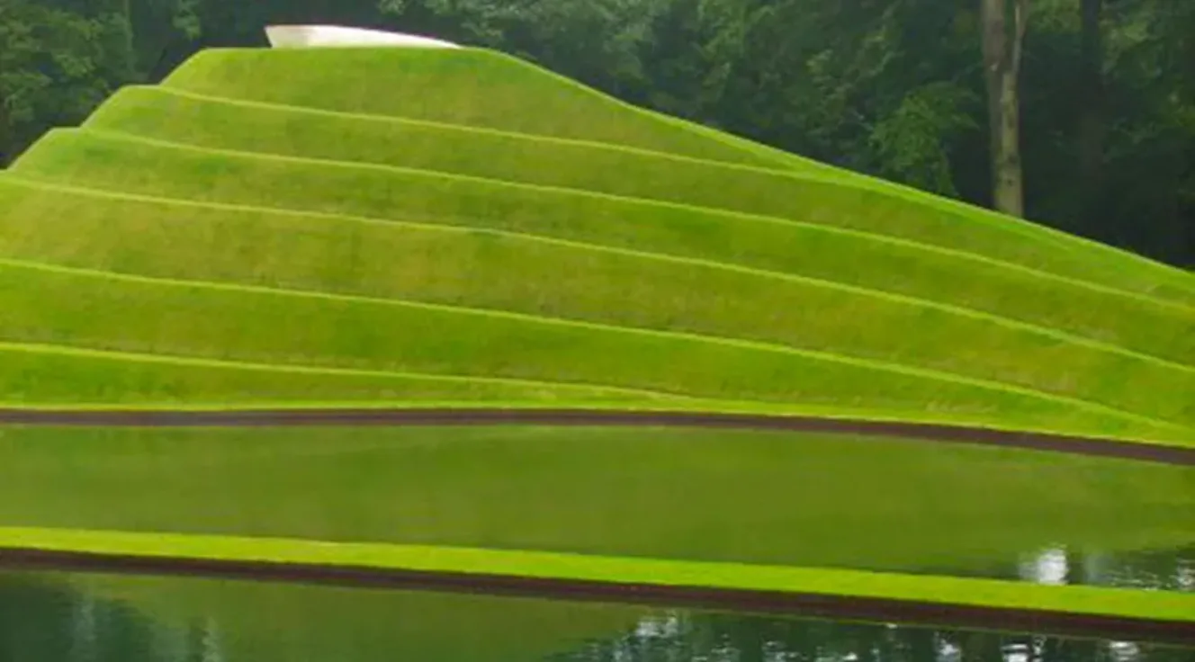 View of a spiral mound.