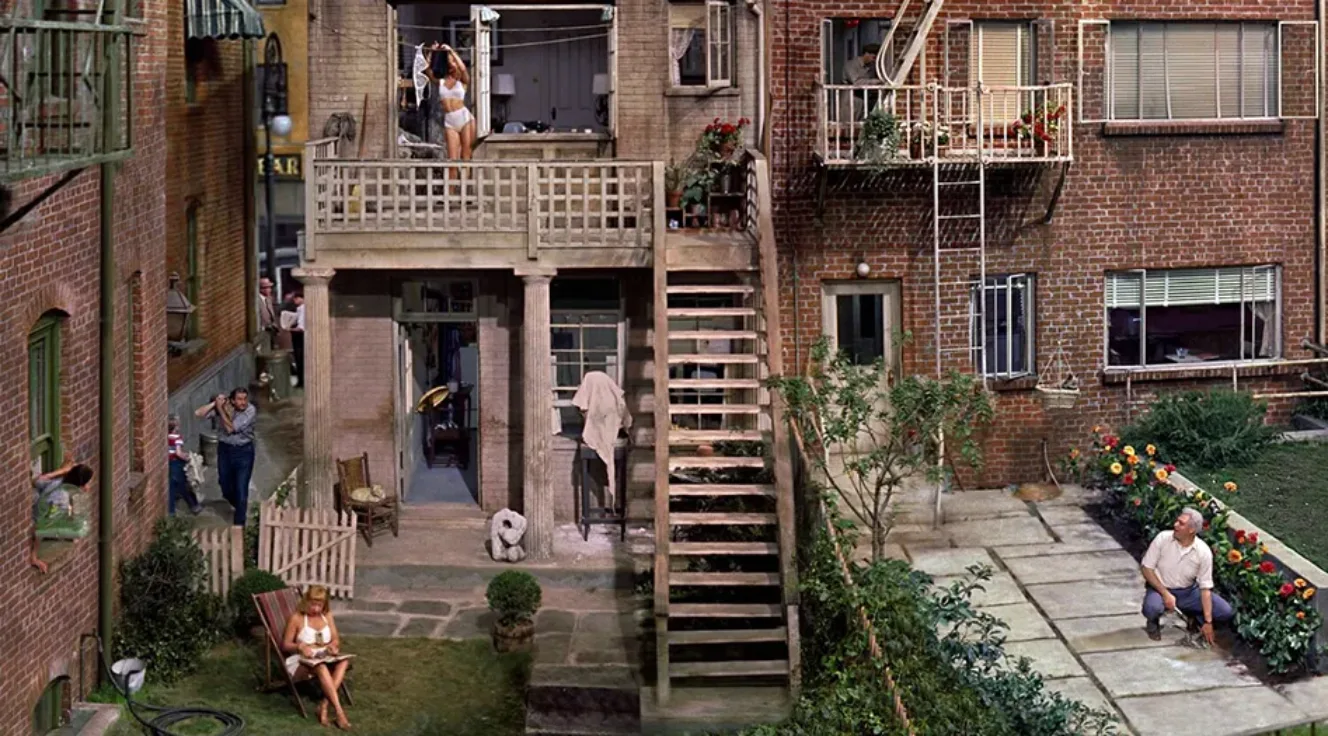 Still from the film Rear Window (1954), directed by Alfred Hitchcock