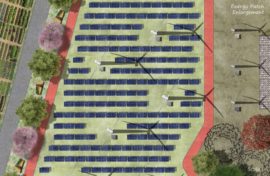 Plan of Energy Patch in Patchy Farm by Grace Burkard