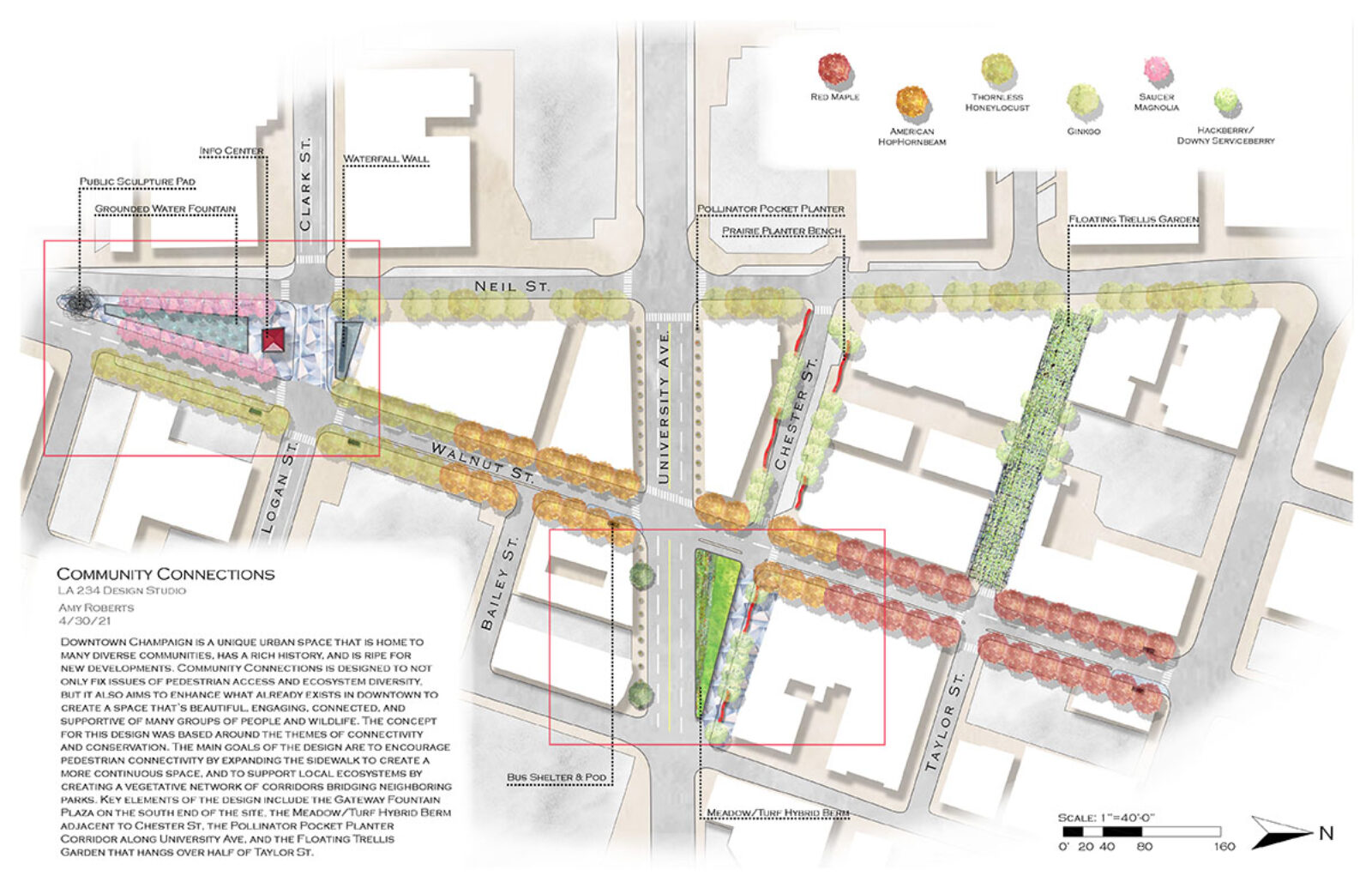 Plan of project “Hybridize - Downtown Champaign Development