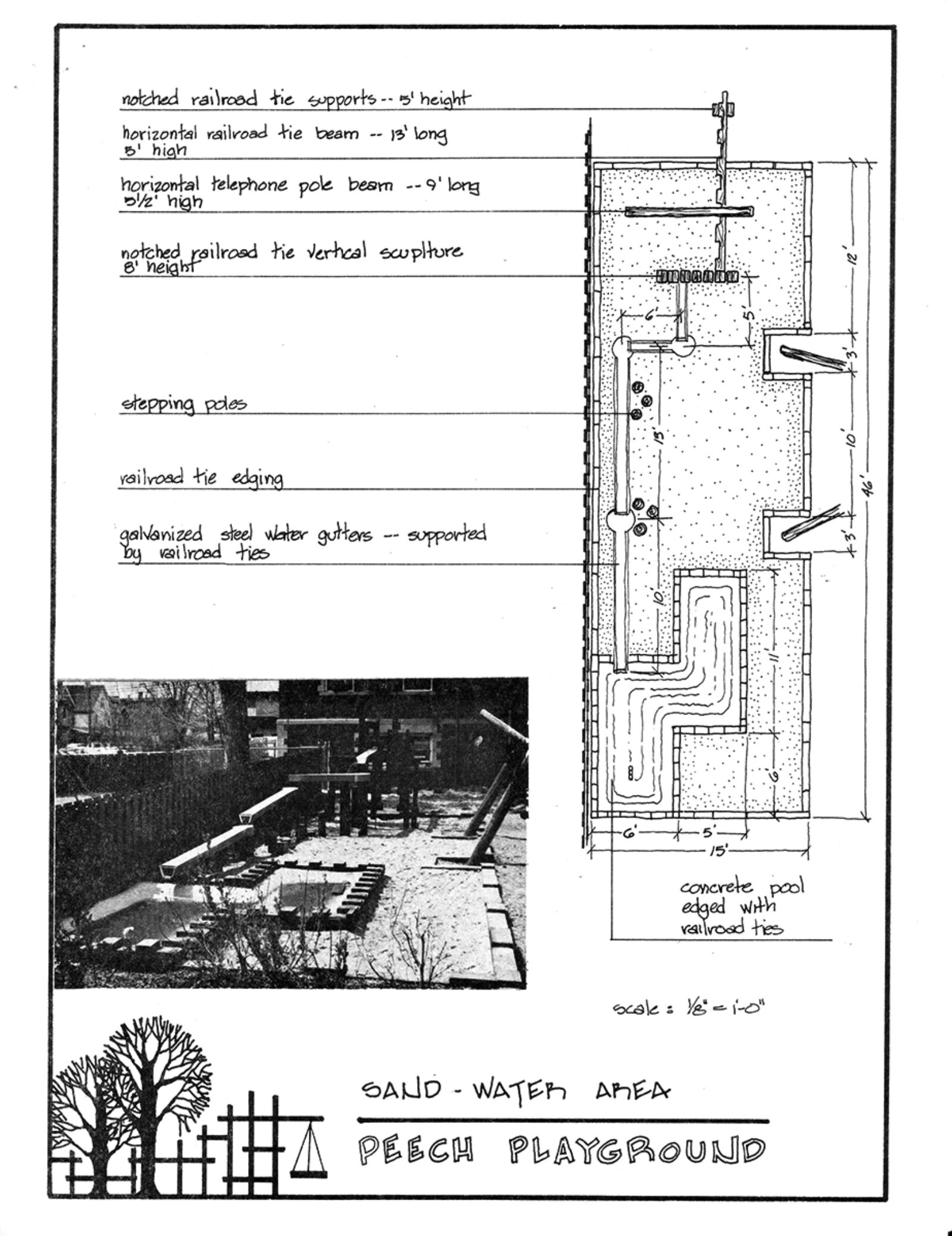 Plan of Peech Playground by Robert Zolomij (MLA 1970)