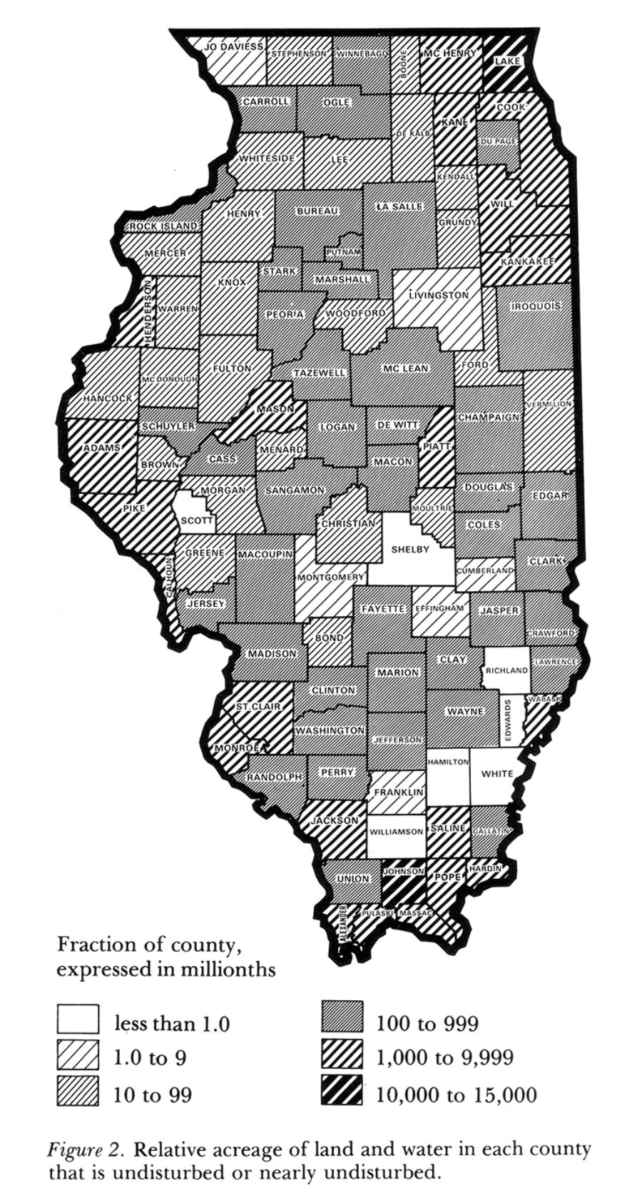 Map from the Illinois Natural Areas Inventory (1978)