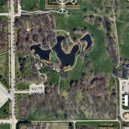 green and brown overhead view of landscape