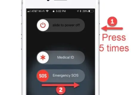 Emergency SOS on phone