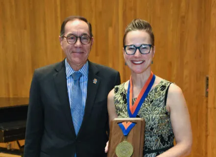Bridget Sweet Investiture - Bridget and Provost Coleman