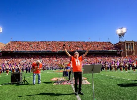 Marching Illini with REO Speedwagon at the 2025 Homecoming Game