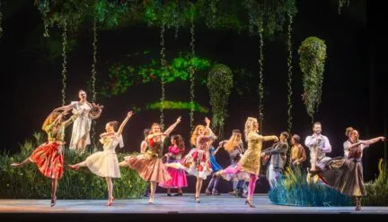 One of the scenes from last year's production of L'Orfeo.