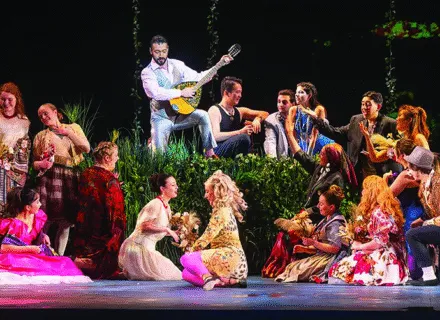 One of the scenes from last year's production of L'Orfeo.