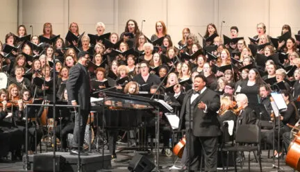 Alonza Lawrence with Gospel Choir