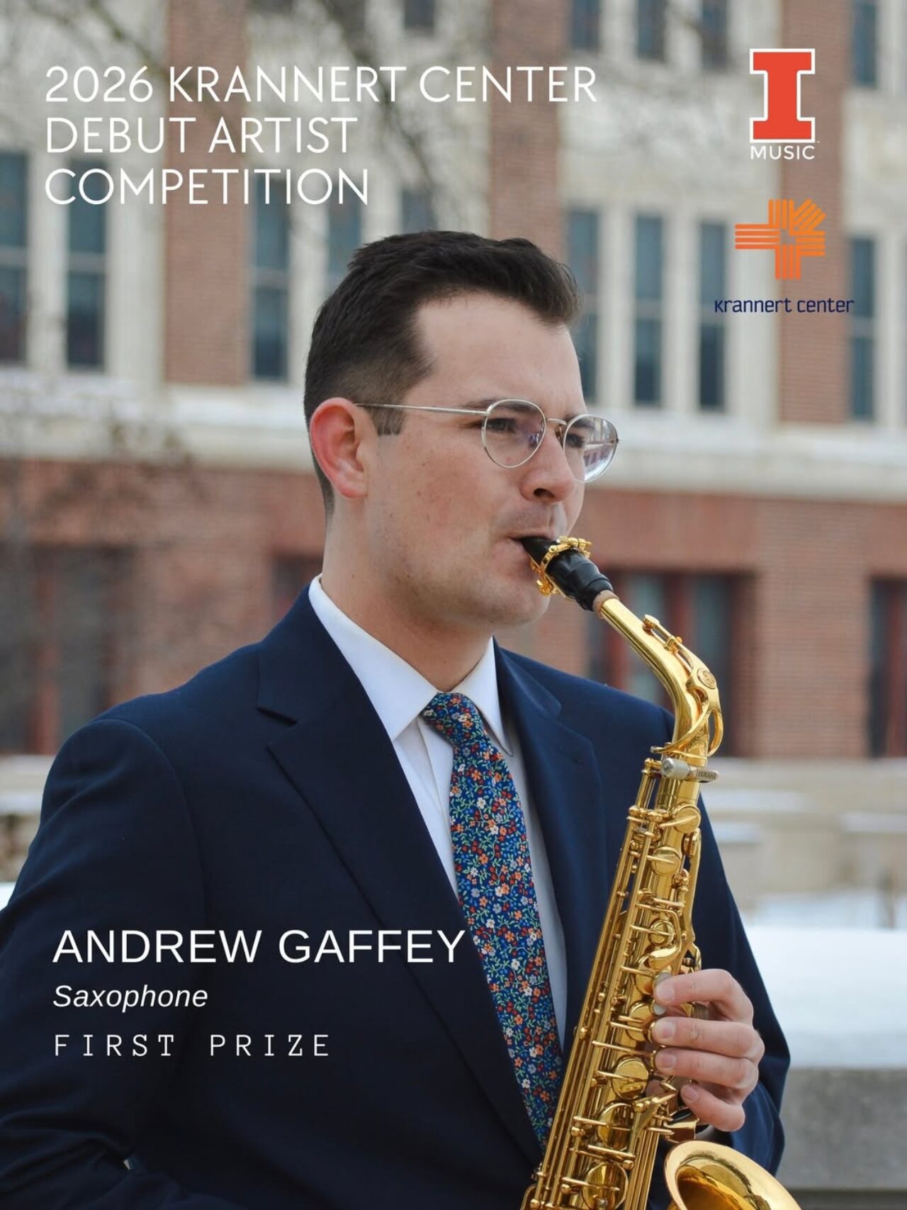 2026 Krannert Center Debut Artist Competition First Prize: Andrew Gaffey, saxophone
