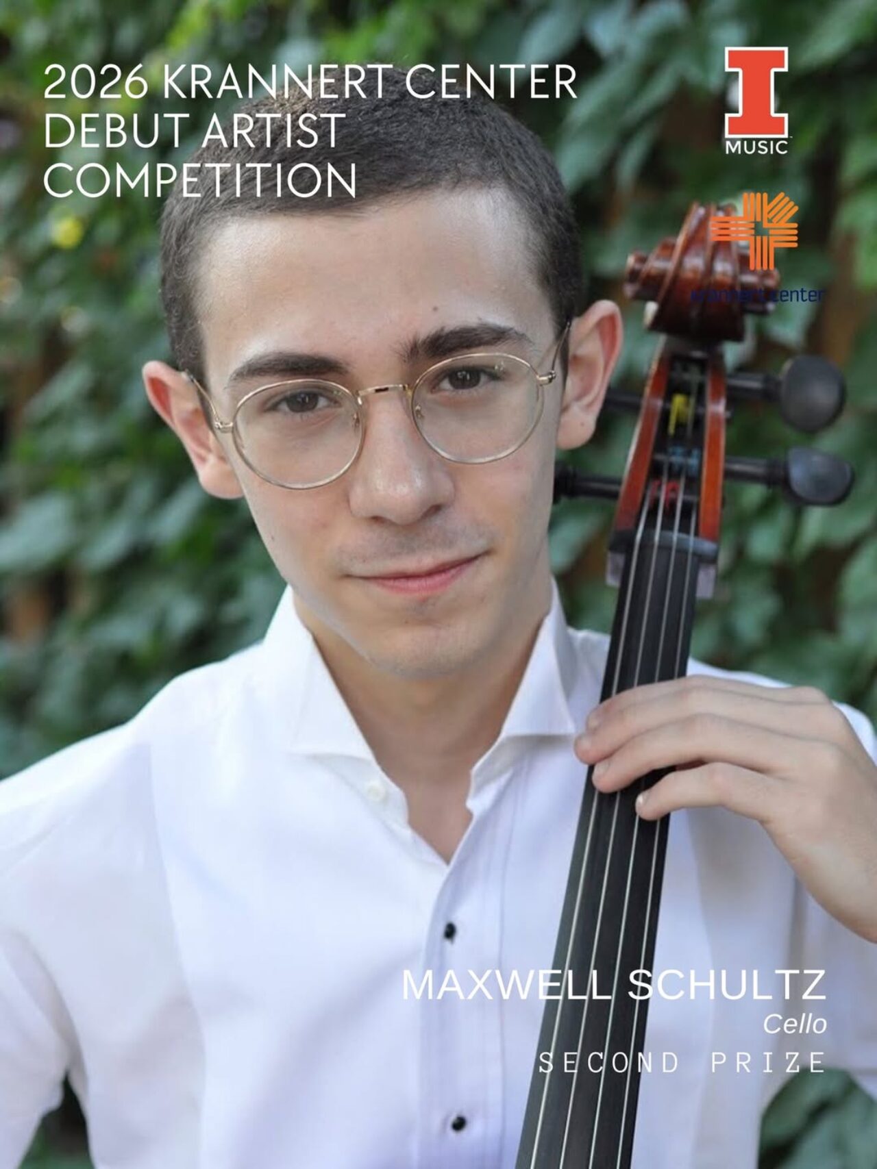2026 Krannert Center Debut Artist Competition Second Prize: Maxwell Schultz, cello