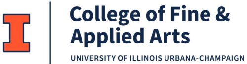 College of Fine & Applied Arts wordmark in blue and orange