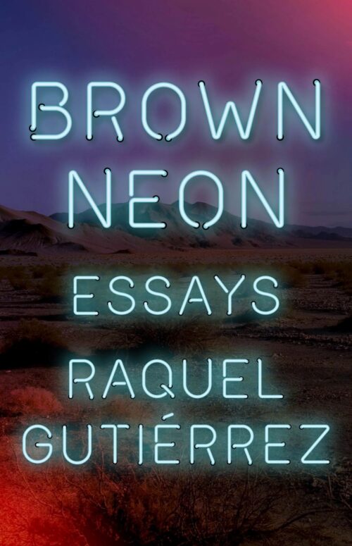 raquel's book cover with image and graphic showing pink and purple sky at dusk and brown, green, and orange ground in the forefront