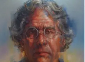 painted headshot of Douglas Busch 