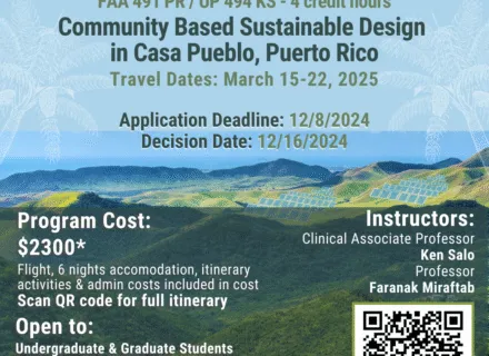 graphic with smokey design and course info in post