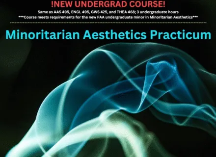 graphic with smokey design and course info in post