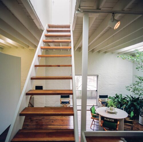 Wooden stairs 