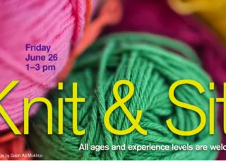 knitting poster design