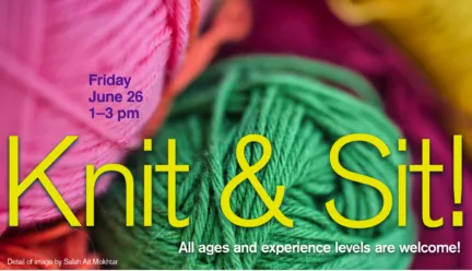 knitting poster design