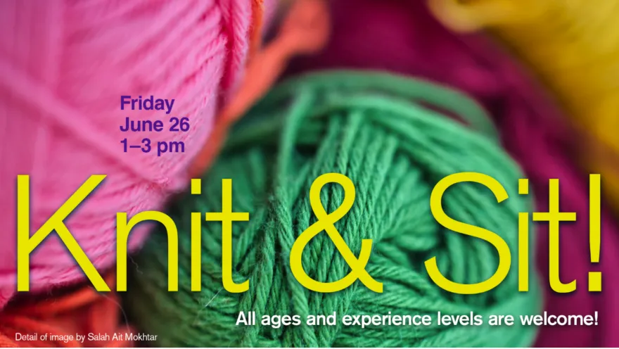 knitting poster design