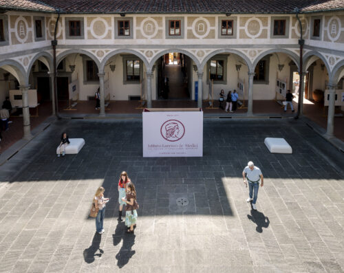 people walking in a buidling
