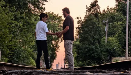 two people holding hands