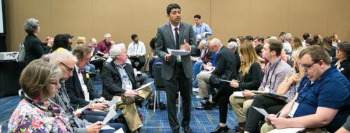 Professor Chakraborty leading a scenario planning training session at the National Planning Conference