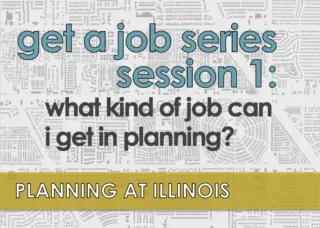 Flier for Get A Job series Session 1 with black and white map background