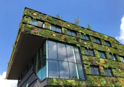 building with greenery on all exterior walls