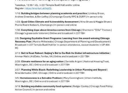 A black and white list of colloquium speakers