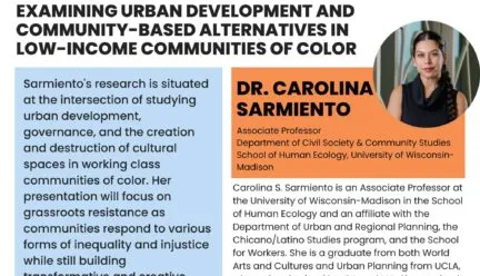 Orange, blue and speaker flier