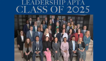 Formal group photo of Leadership APTA Class of 2025