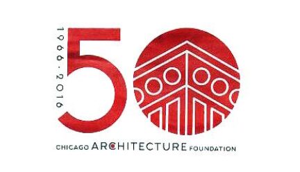 Chicago Architecture Foundation 50th birthday bash poster 