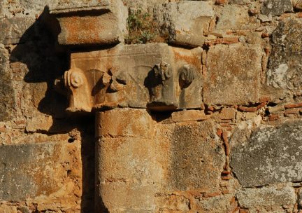 Zaraka Monastery capital detail, Greece