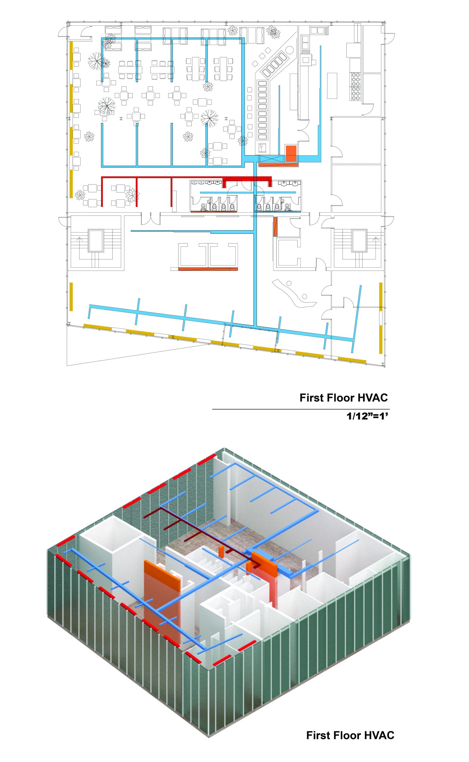 First floor HVAC design