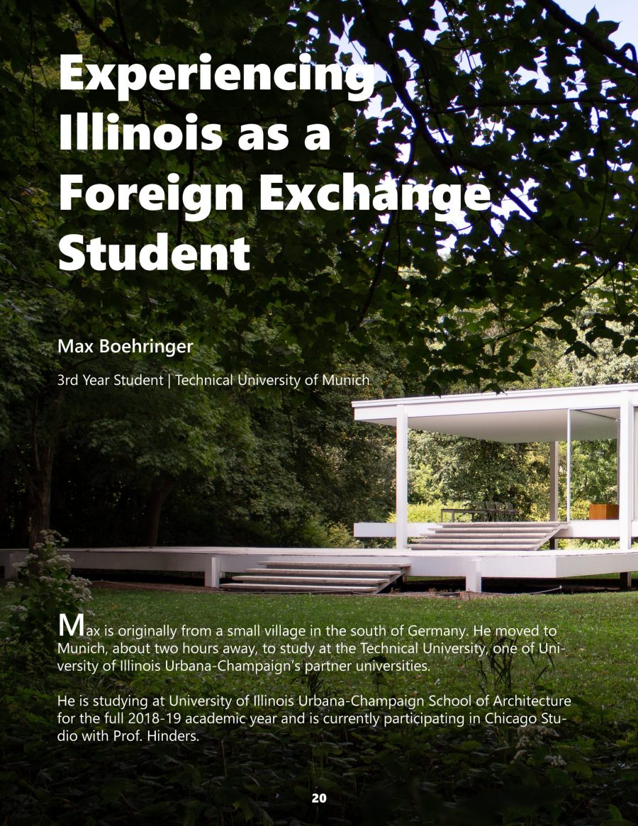 Max Boehringer feature at Farnsworth House, December 2018 issue 