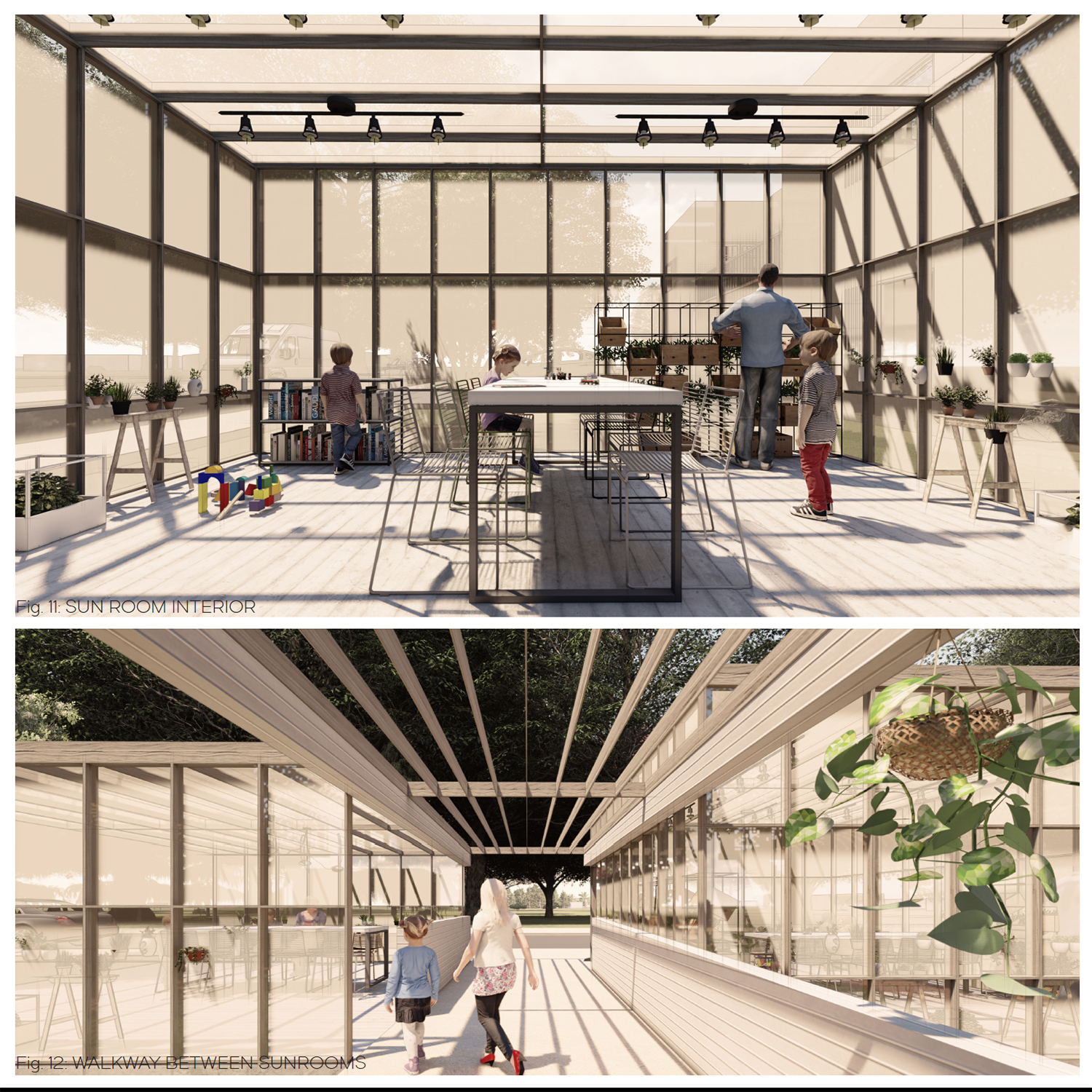 Interior renderings