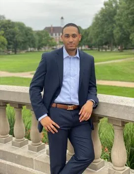 Headshot of Curtis Howard on the Arts Quad 