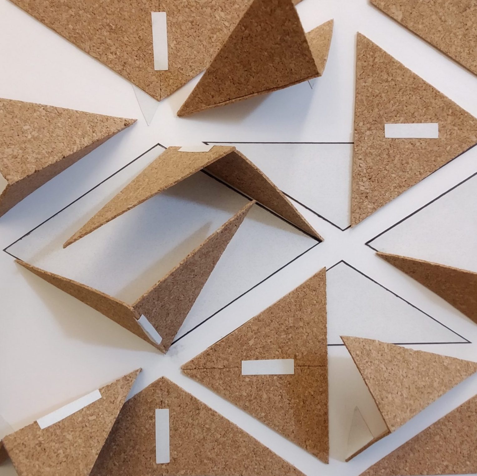 Model of cork triangles