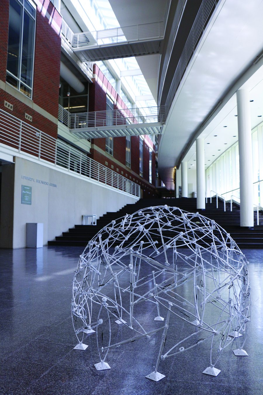 Structures installation in Temple Buell Hall 