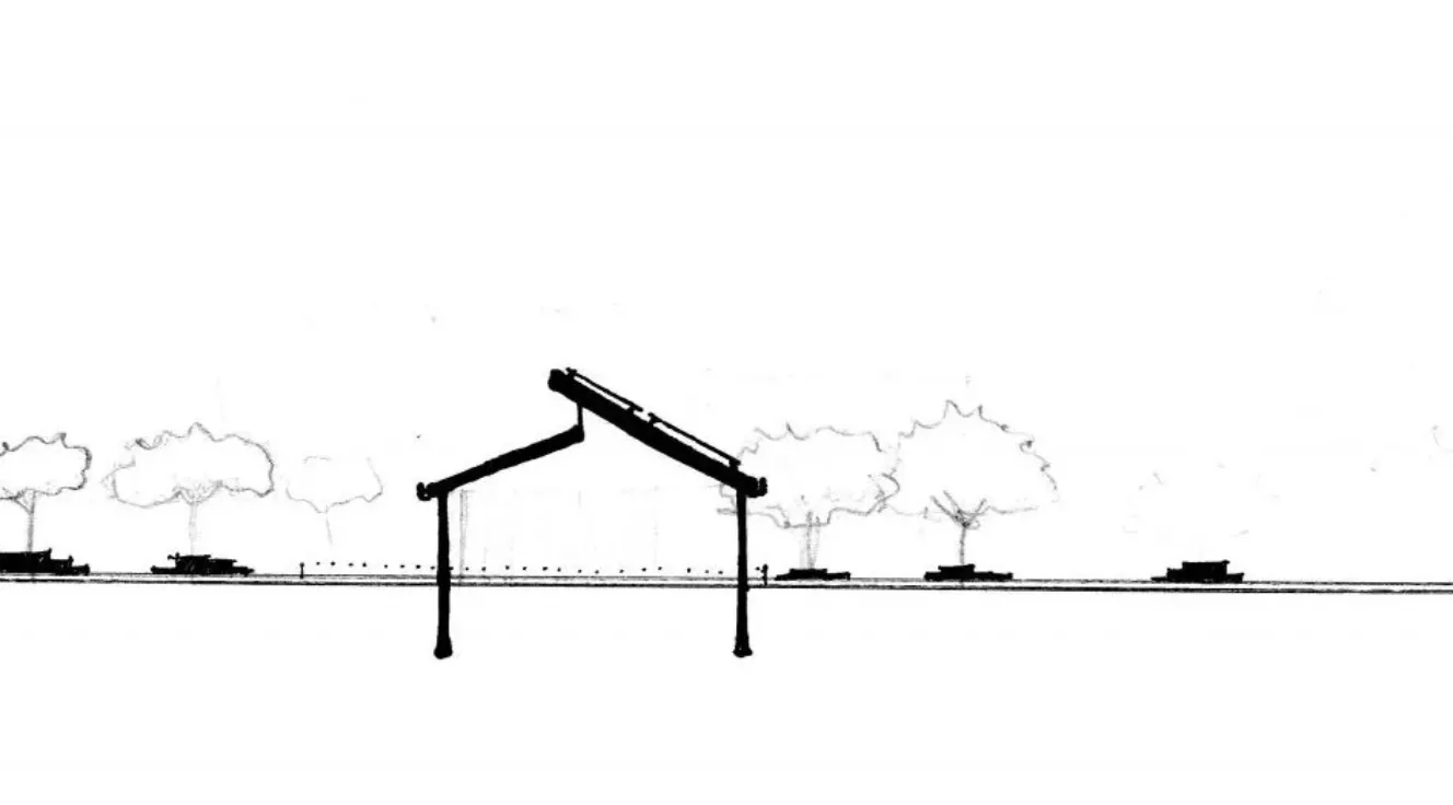 Pavilion cross section 