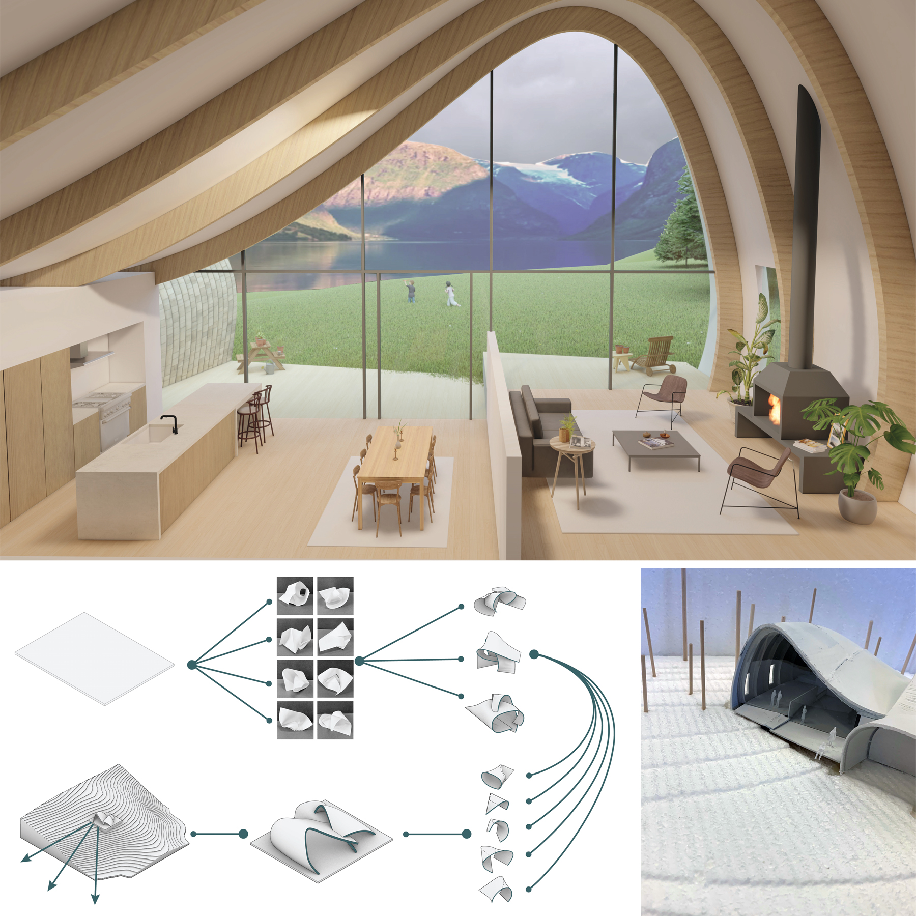 renderings and model