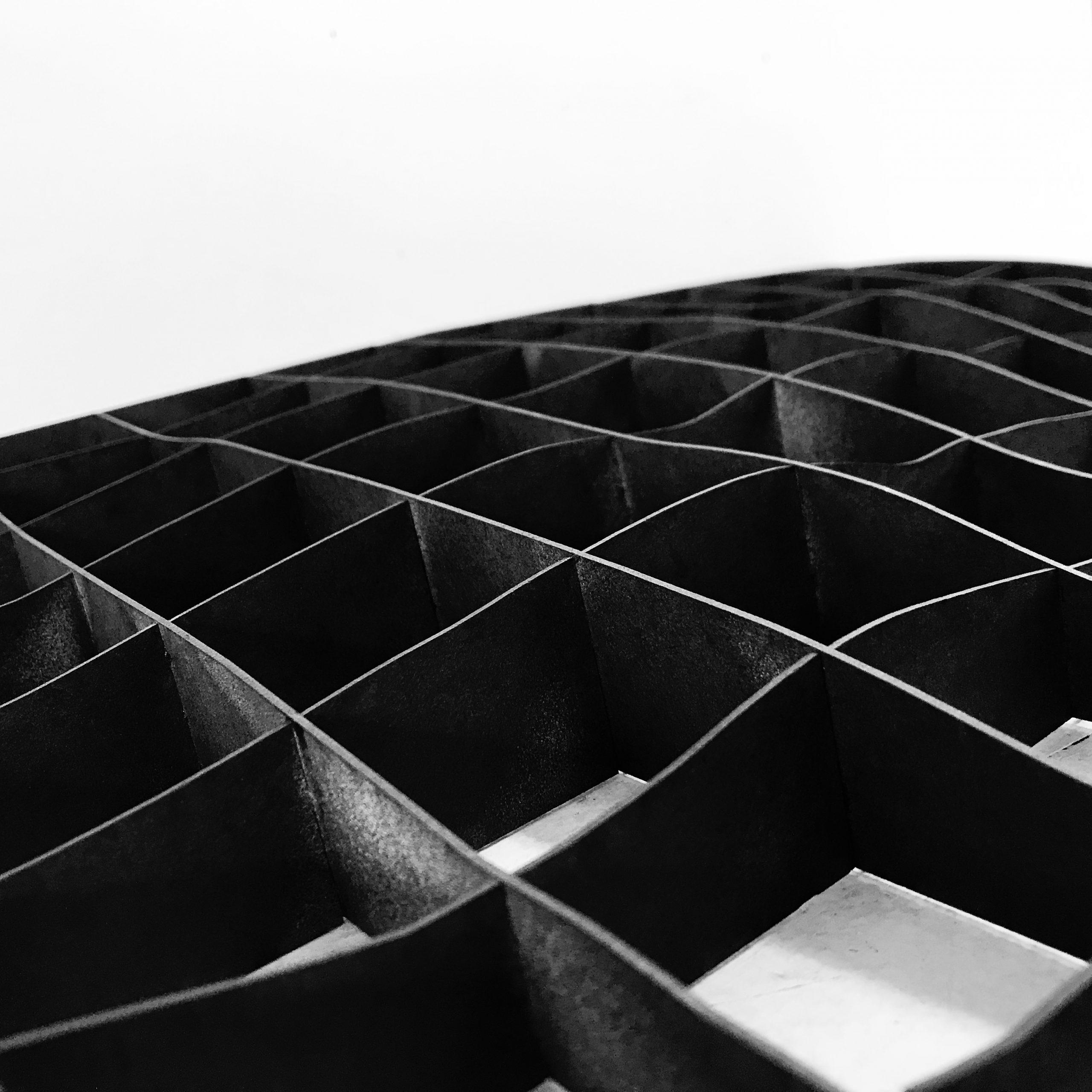 egg-crate topography model