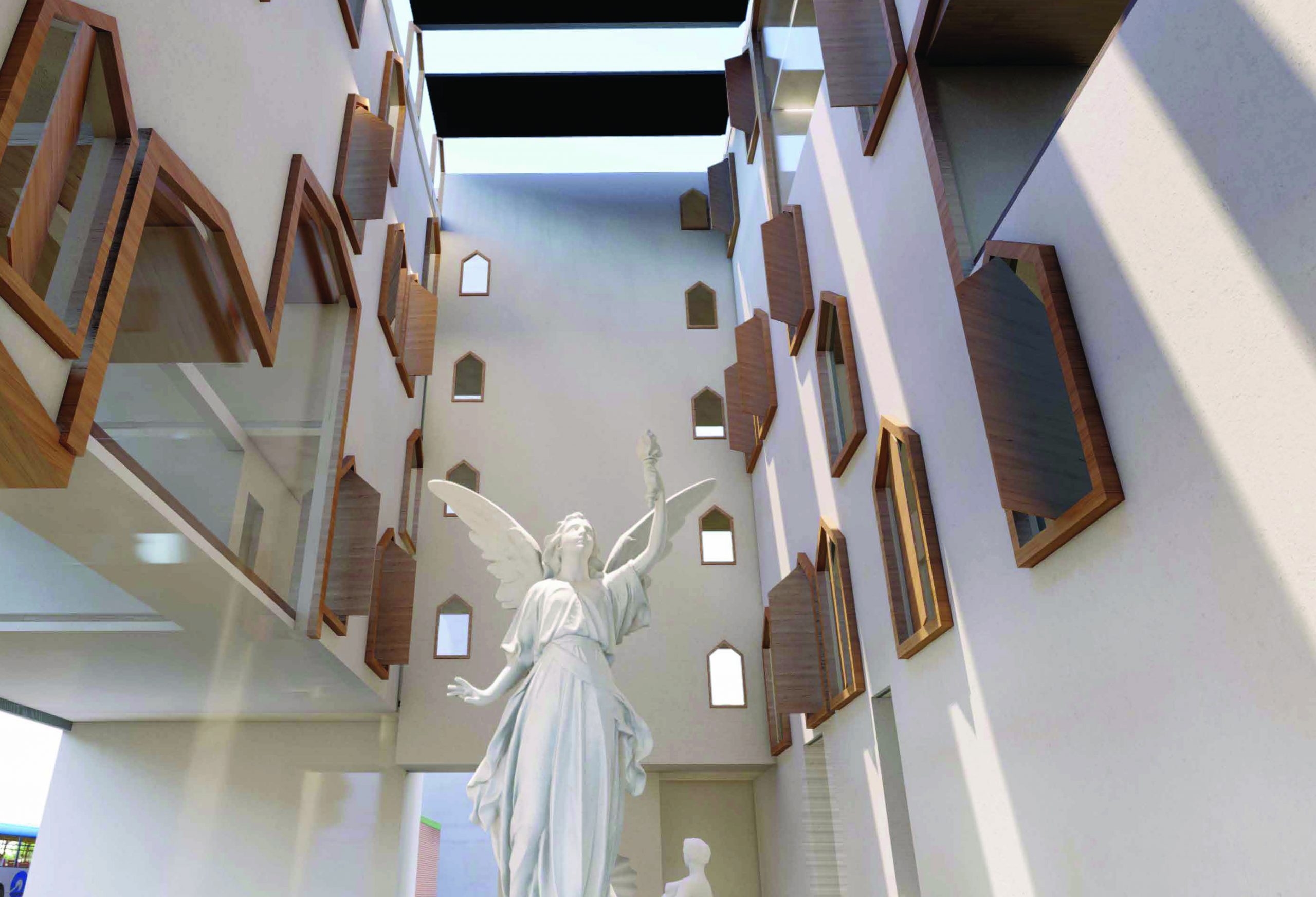 Interior rendering, lobby
