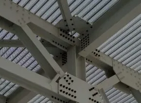 view of structural detail with rivets 