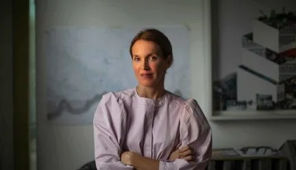 headshot of tatiana bilbao in her studio 