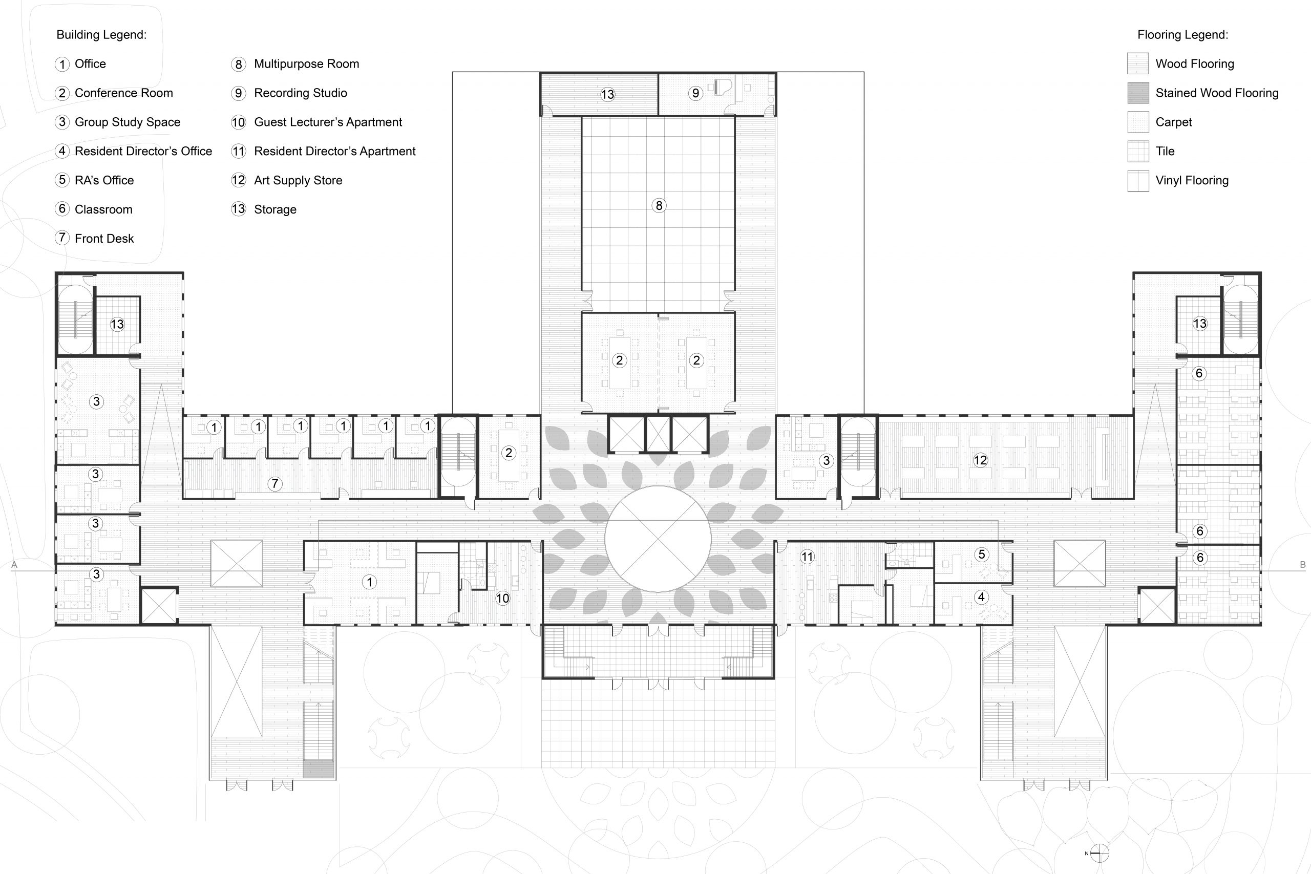 Allen Hall proposed floor plan