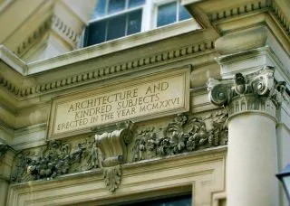 motto on Architecture Building