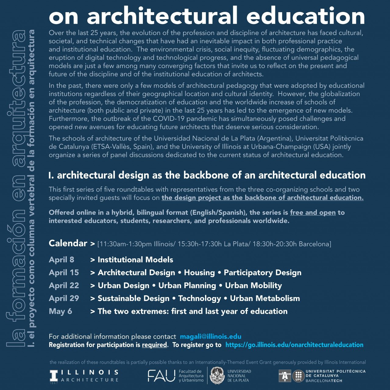 English poster for roundtable event