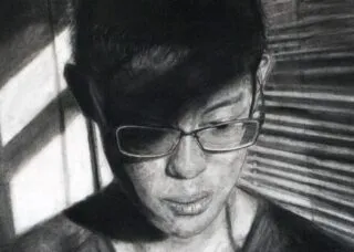 charcoal portrait drawing 